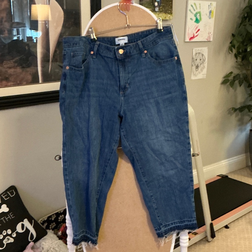Sonoma Dark Blue Ankle Jeans 14P - Picture 1 of 6